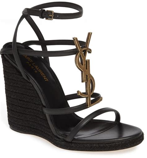 ysl logo sandals flat|YSL sandals nordstrom.